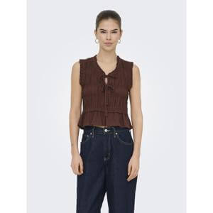 Only Goa Linen Ruffle Top
